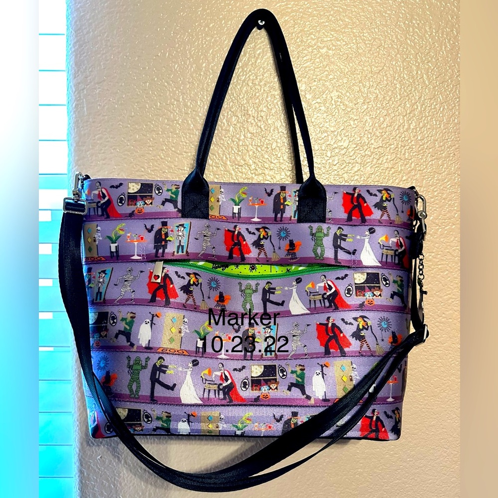 Harvey’s Seatbelt Bags “Modster Mash” Medium Streamline Tote & cards